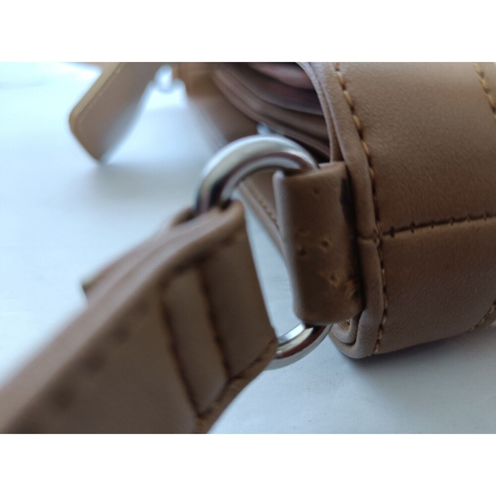 Vintage FOSSIL Brand Woven Natural Straw Leather Trim Shoulder Purse Handbag - Picture 6 of 13